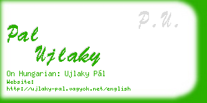 pal ujlaky business card