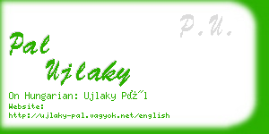 pal ujlaky business card